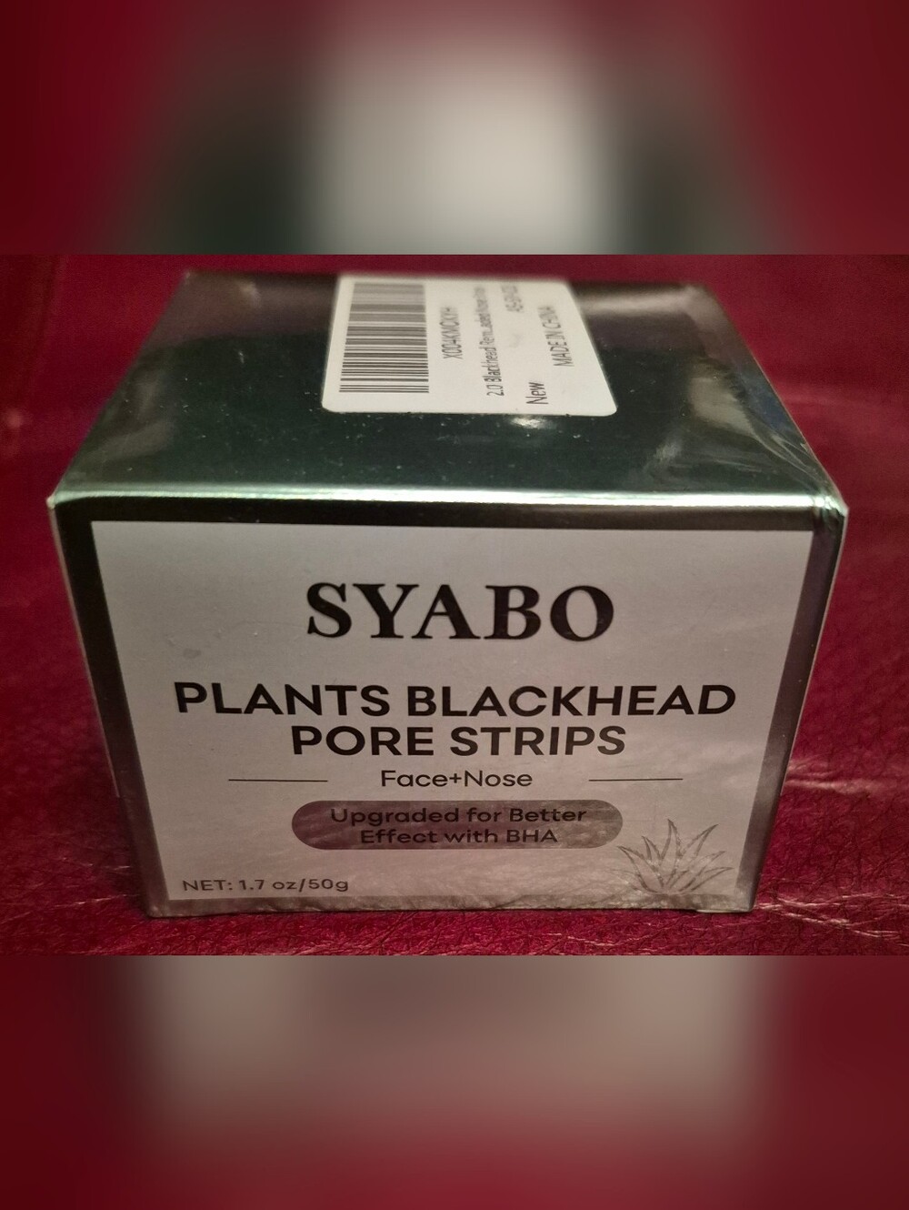 SYABO Plants Blackhead Pore Strips - Green & White Box NEW